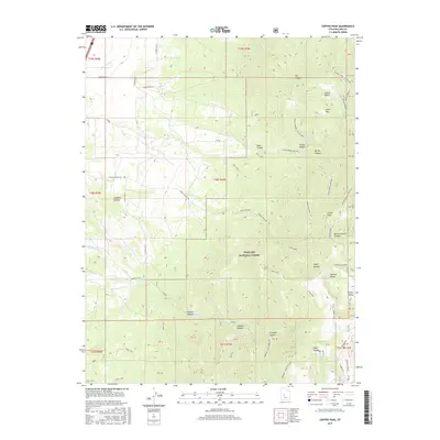 2017 Map of Coffee Peak, 2017 Print