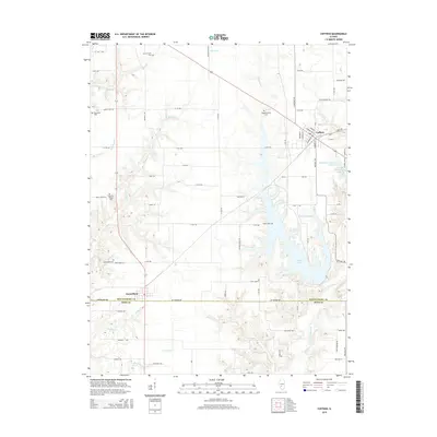 2015 Map of Coffeen, 2015 Print