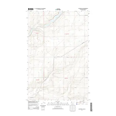 2013 Map of Coffeepot Lake, 2013 Print