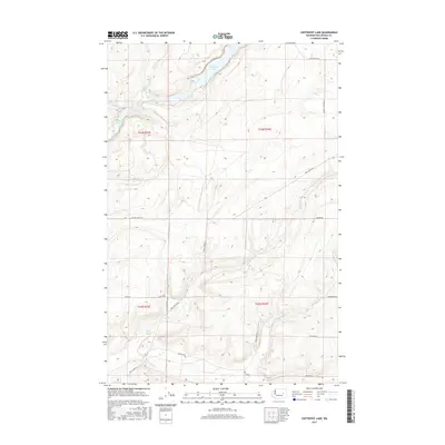 2017 Map of Coffeepot Lake, 2017 Print