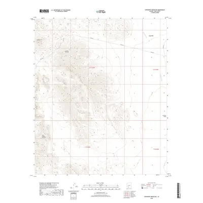 2018 Map of Coffeepot Mountain, 2018 Print