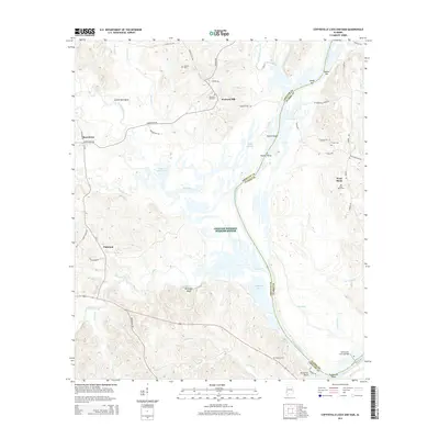 2014 Map of Coffeeville Lock And Dam, 2014 Print