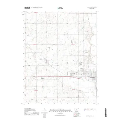 2018 Map of Coffeyville West, 2018 Print