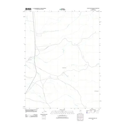 2012 Map of Coffin Mountain, 2012 Print