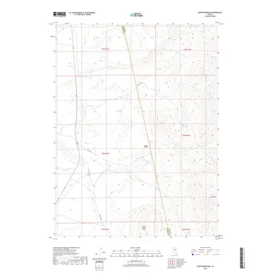 2018 Map of Coffin Mountain, 2018 Print