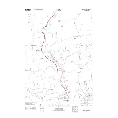 2013 Map of Cogan Station, 2013 Print