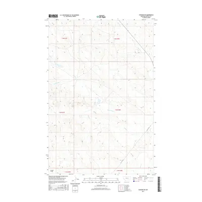 2017 Map of Cohagen SW, 2017 Print