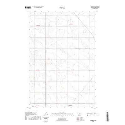 2020 Map of Cohagen SW, 2020 Print