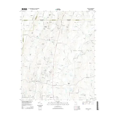 2014 Map of Cohutta, 2014 Print