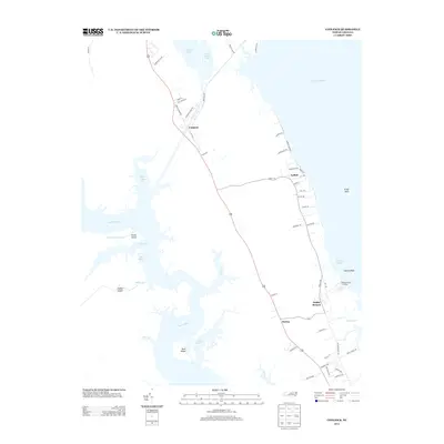 2013 Map of Coinjock, 2013 Print