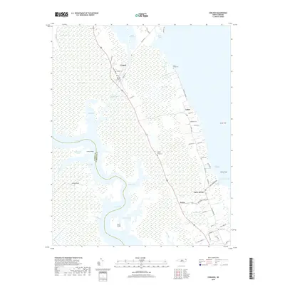 2019 Map of Coinjock, 2019 Print