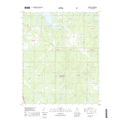 2018 Map of Coker Lake, 2018 Print