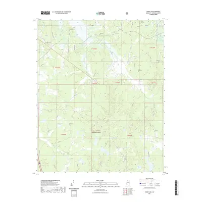 2021 Map of Coker Lake, 2021 Print