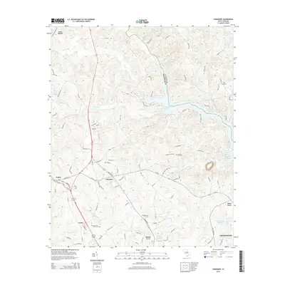 2014 Map of Cokesbury, 2014 Print