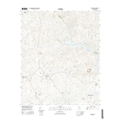 2017 Map of Cokesbury, 2017 Print