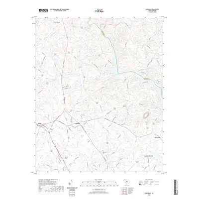 2020 Map of Cokesbury, 2020 Print