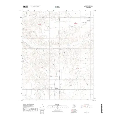2018 Map of Colcord, 2018 Print