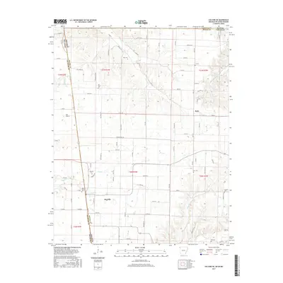 2017 Map of Colcord NE, 2017 Print