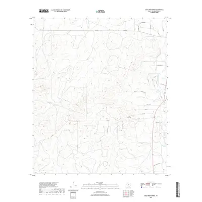 2019 Map of Cold Creek Spring, 2019 Print