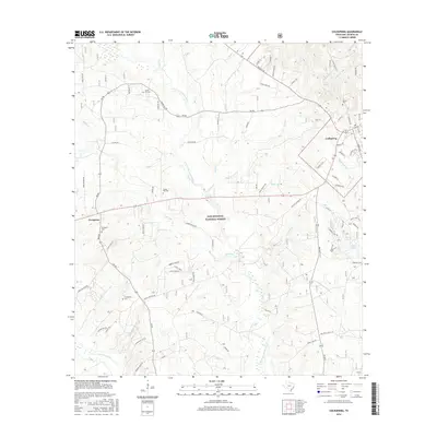 2016 Map of Coldspring, 2016 Print