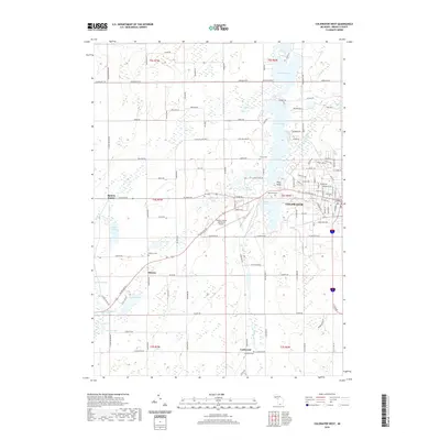 2019 Map of Coldwater West, 2019 Print