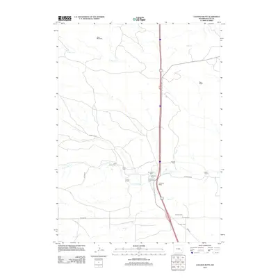 2012 Map of Coleman Butte, 2012 Print