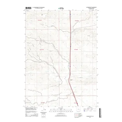 2015 Map of Coleman Butte, 2015 Print