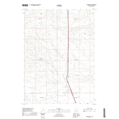 2017 Map of Coleman Butte, 2017 Print