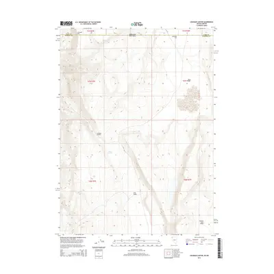 2015 Map of Coleman Canyon, 2015 Print