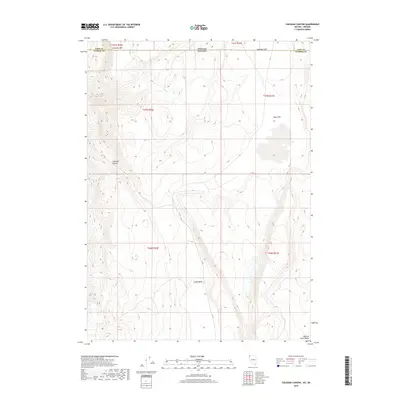 2018 Map of Coleman Canyon, 2018 Print