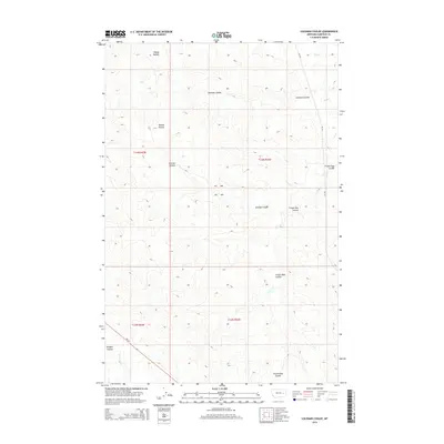 2014 Map of Coleman Coulee, 2014 Print