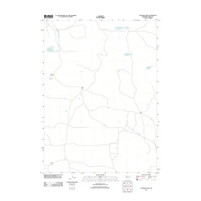 2011 Map of Coleman Lake, 2011 Print