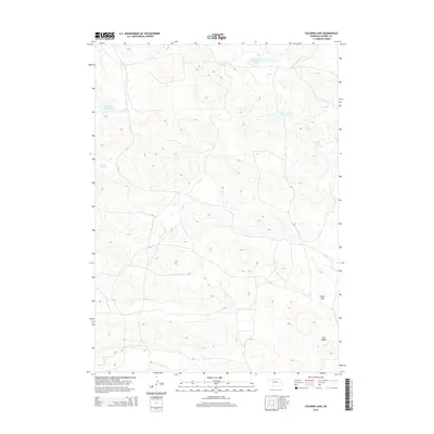 2014 Map of Coleman Lake, 2014 Print
