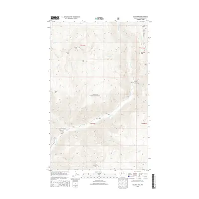 2014 Map of Coleman Peak, 2014 Print