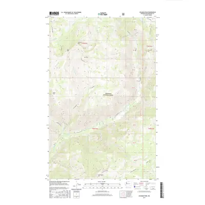 2017 Map of Coleman Peak, 2017 Print