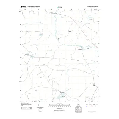 2011 Map of Colemans Lake, 2011 Print