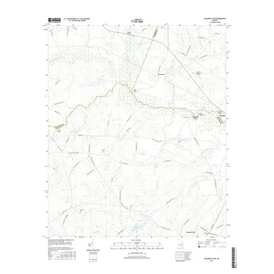 2017 Map of Colemans Lake, 2017 Print