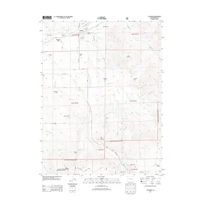 2013 Map of Collbran, 2013 Print