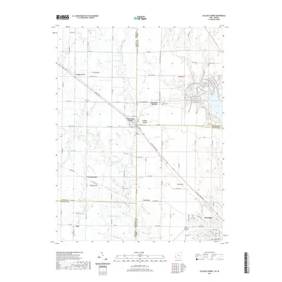 2019 Map of College Corner, 2019 Print
