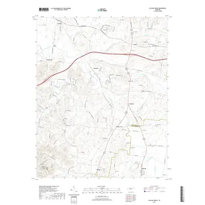 2019 Map of College Grove, 2019 Print