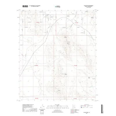 2018 Map of College Peaks, 2018 Print