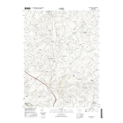 2016 Map of Collegeville, 2016 Print
