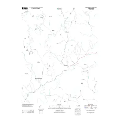 2013 Map of Collettsville, 2013 Print