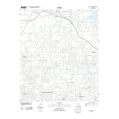 2010 Map of Colleyville, 2010 Print