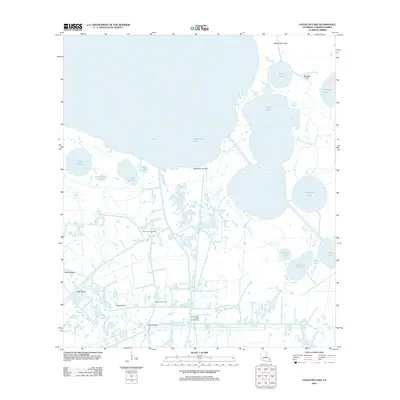 2012 Map of Collicon Lake, 2012 Print