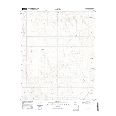 2013 Map of Collier Draw, 2013 Print