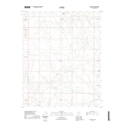 2020 Map of Collier Draw, 2020 Print