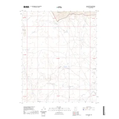 2023 Map of Collier Draw, 2023 Print