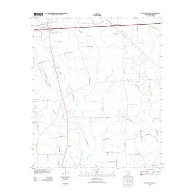 2013 Map of Colliers Creek, 2013 Print