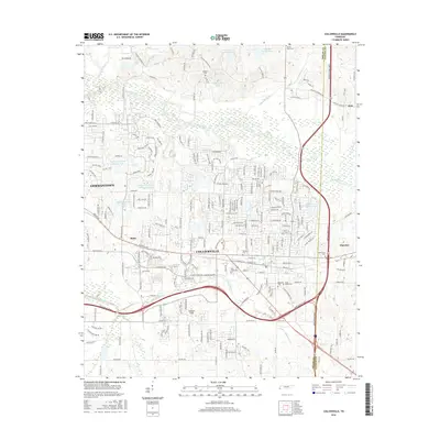 2016 Map of Collierville, 2016 Print